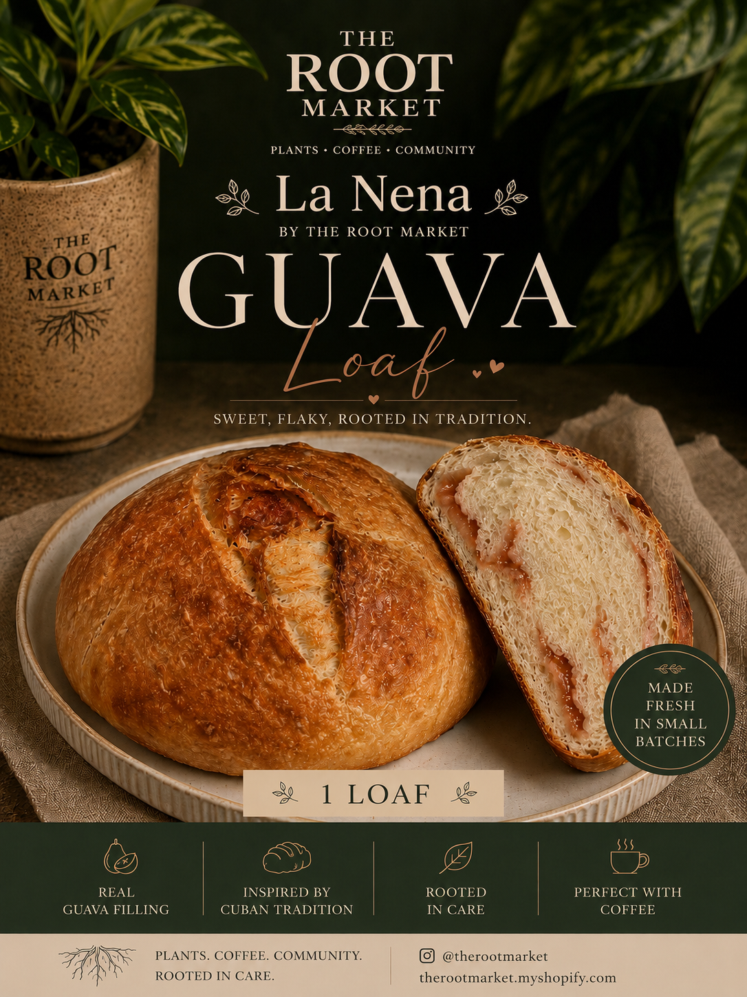 Guava Cream Cheese Sweet Loaf