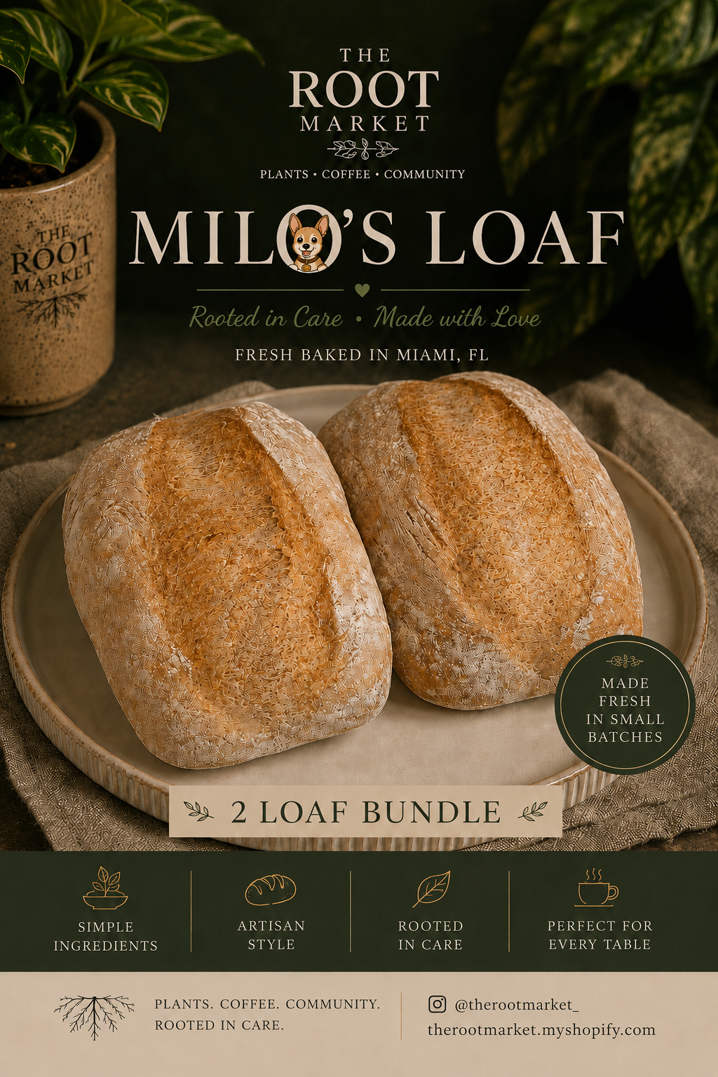 2 Loaf Bundle — Milo’s Loaf
