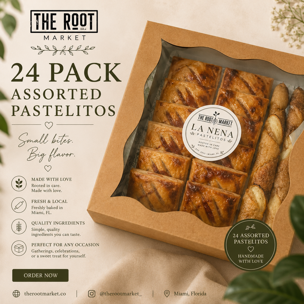 24 Pack Assorted Pastelitos